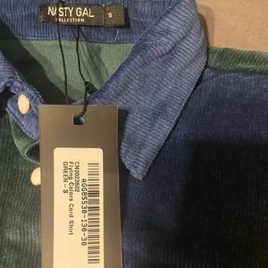 Nasty gal block color corduroy jacket, never worn, tags still attached